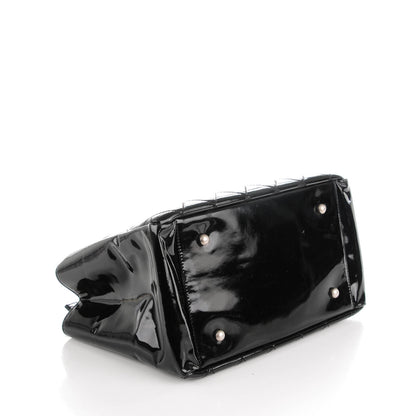 Chanel Patent Quilted Petit Timeless Tote PTT Black 4 of 7