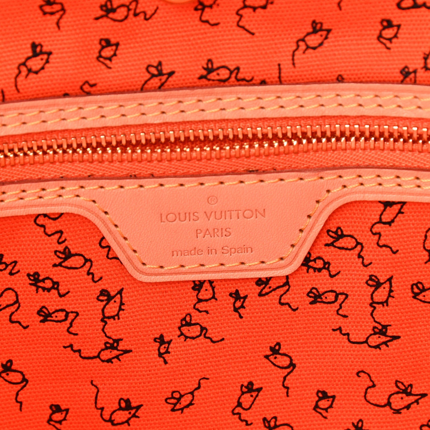 Louis Vuitton Catogram Neverfull MM Marron 7 of 11