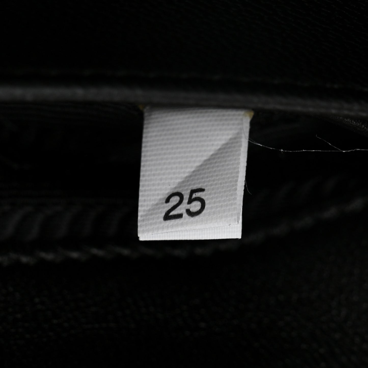 Nappa Triangle Stitched Small Spectrum Bag Black