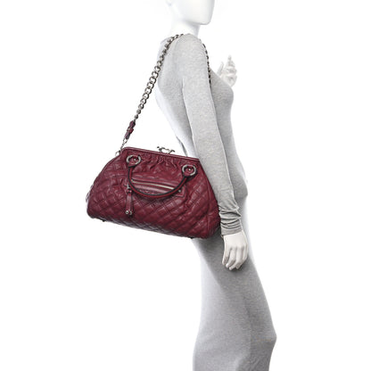 Marc Jacobs Calfskin Quilted Stam Bag Cherry 2 of 10