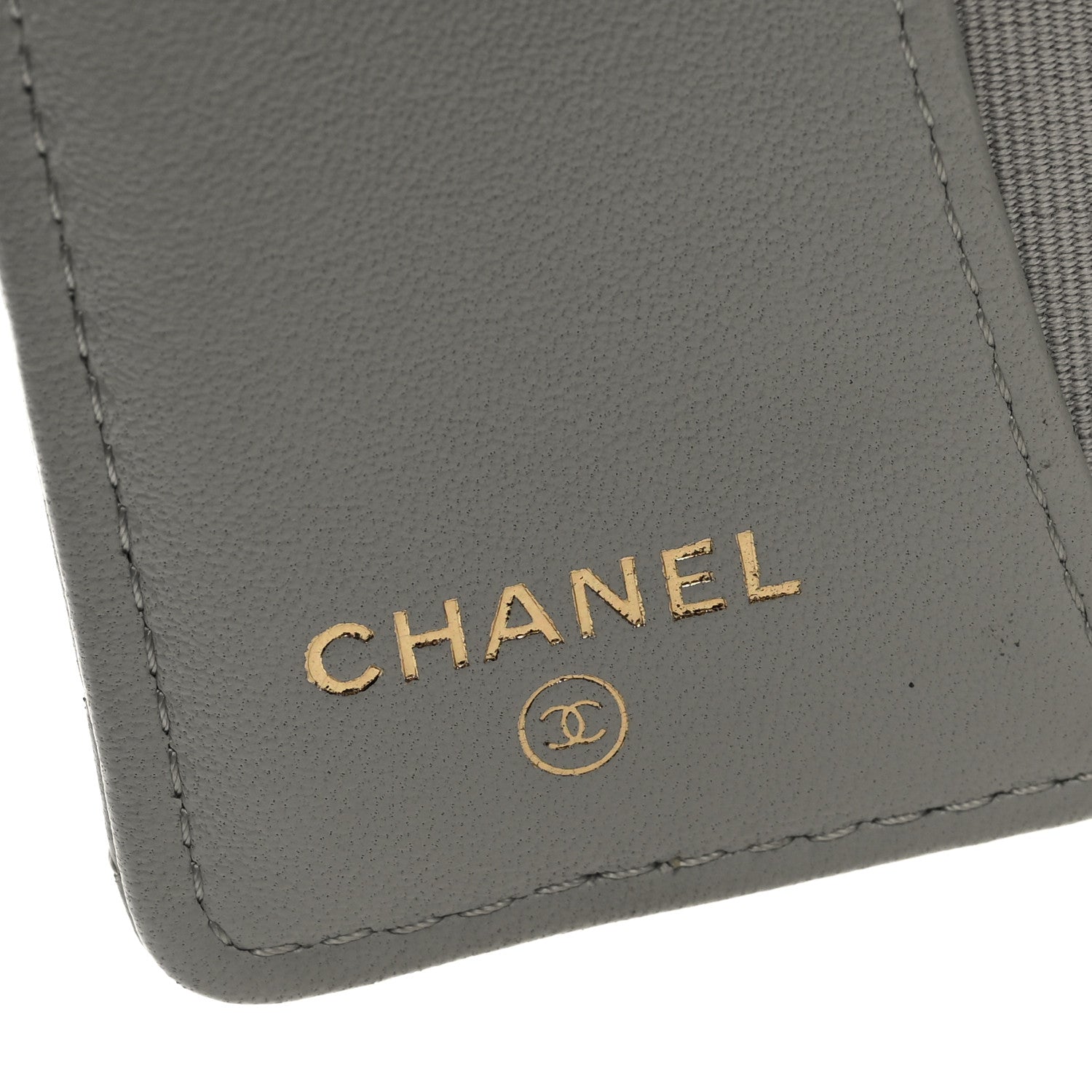 Chanel Lambskin Quilted Classic 4 Key Holder Wallet Grey 6 of 8