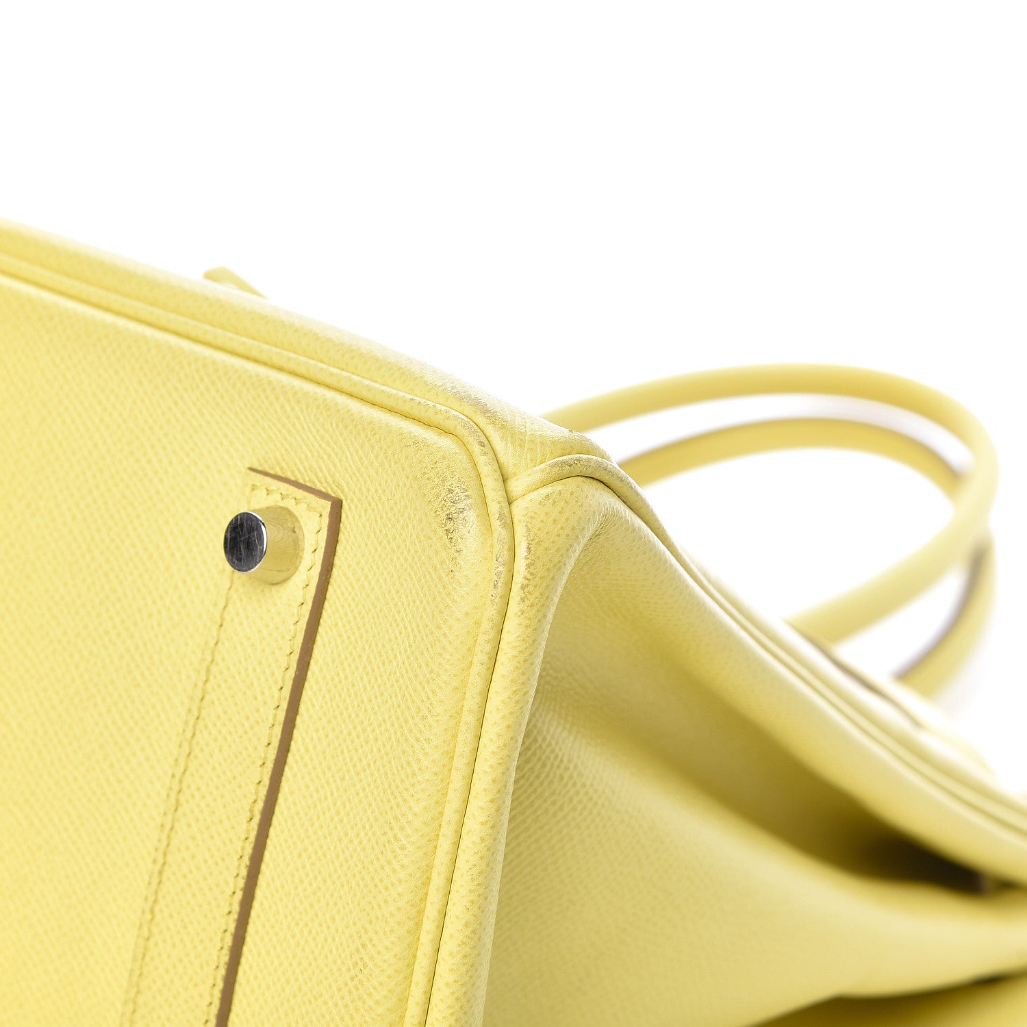 Hermes Epsom Birkin 35 Lime 34 of 38