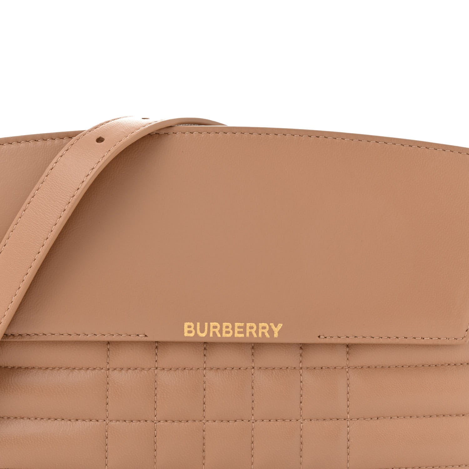 Burberry Lambskin Quilted Catherine Shoulder Bag Beige 7 of 10