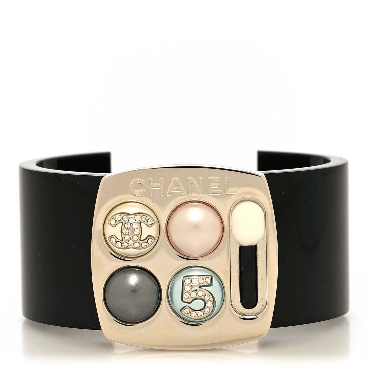 Resin Pearl Enamel CC Cuff Multicolor