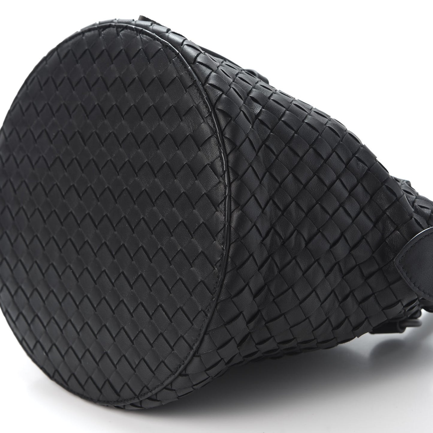 Nappa Intrecciato Shoulder Bag Black