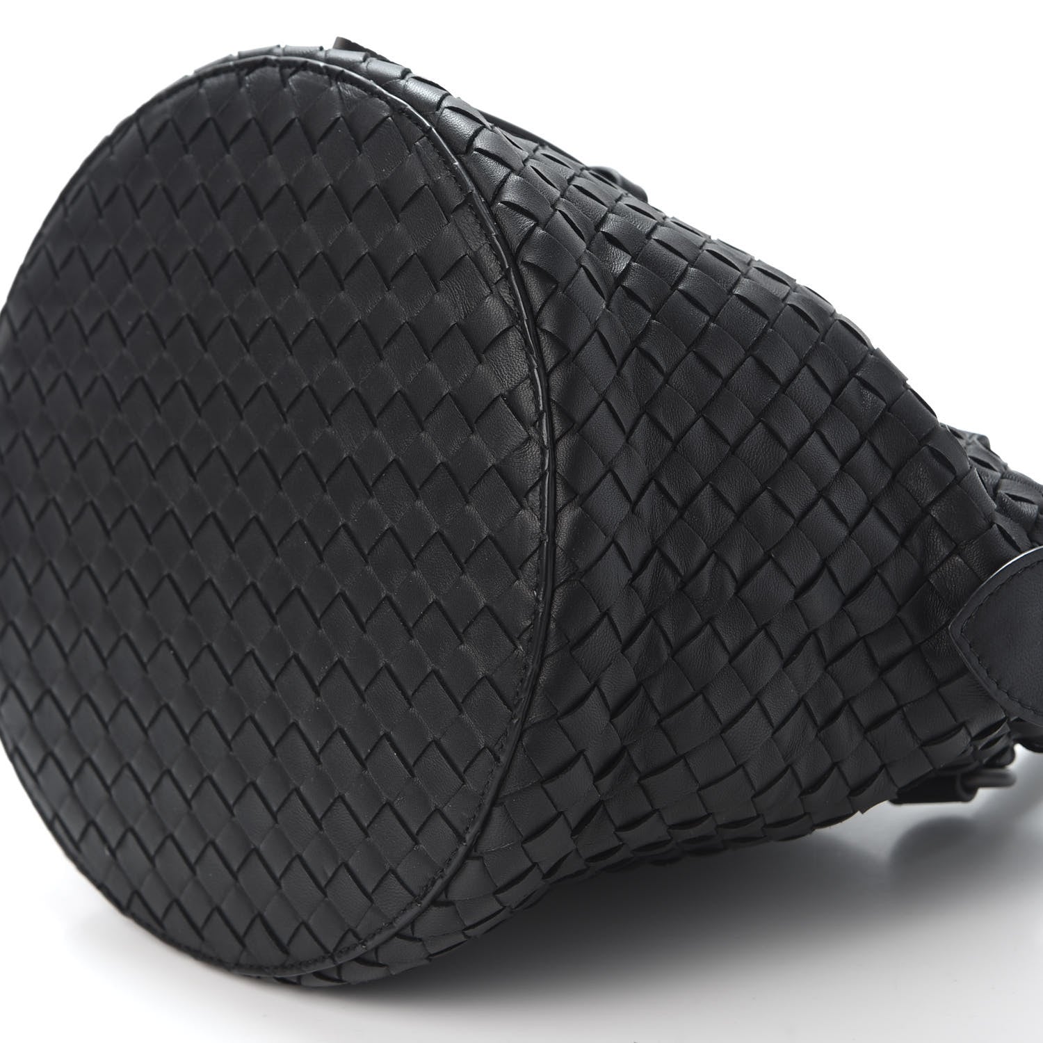 Bottega Veneta Nappa Intrecciato Shoulder Bag Black 6 of 8