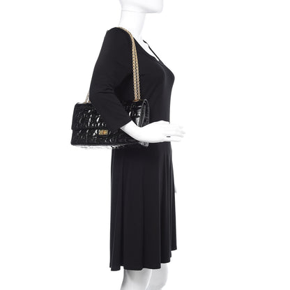 Chanel Crackled Patent Calfskin Puzzle 2.55 Reissue 226 Flap Black 2 of 13