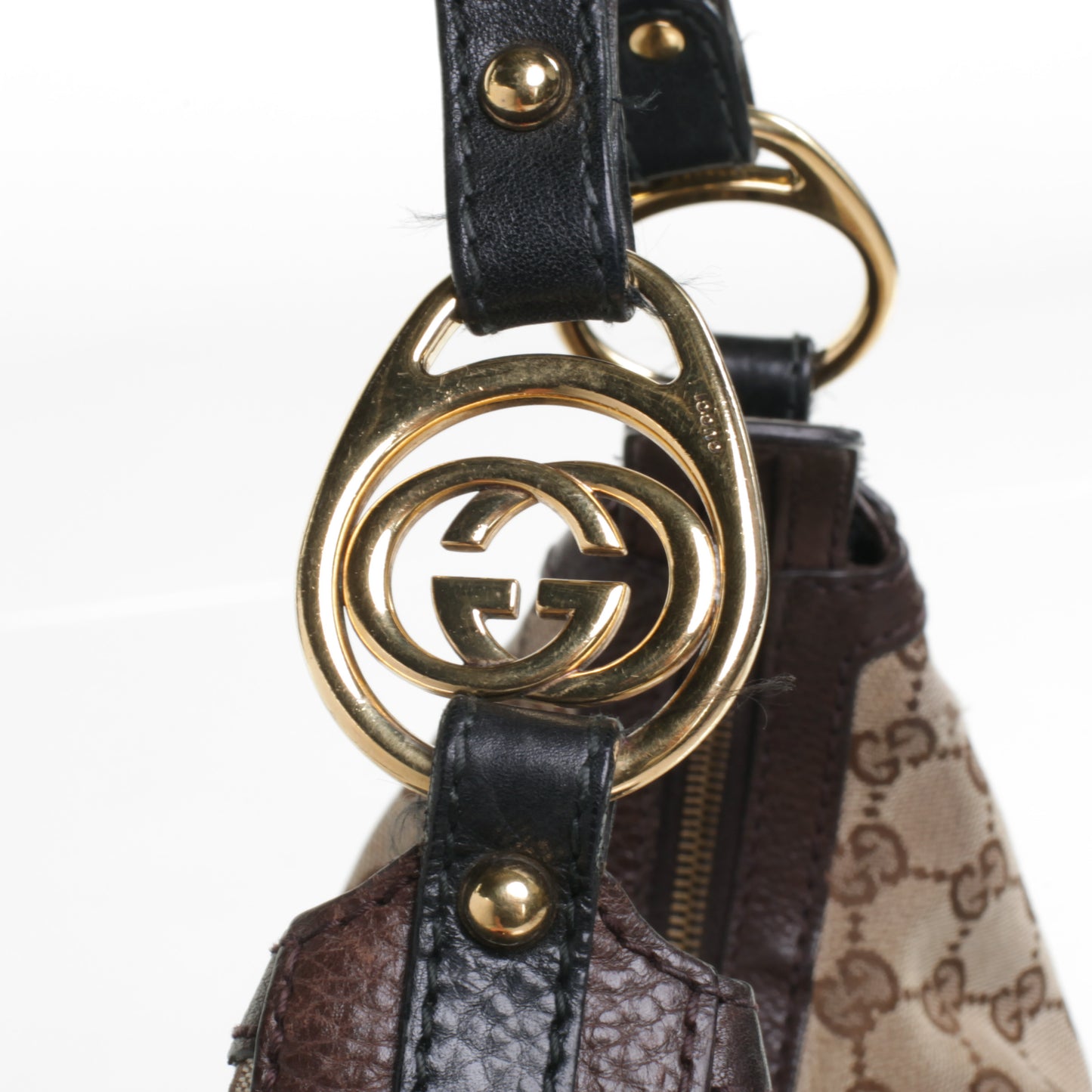 Monogram Interlocking Medium Hobo Ebony