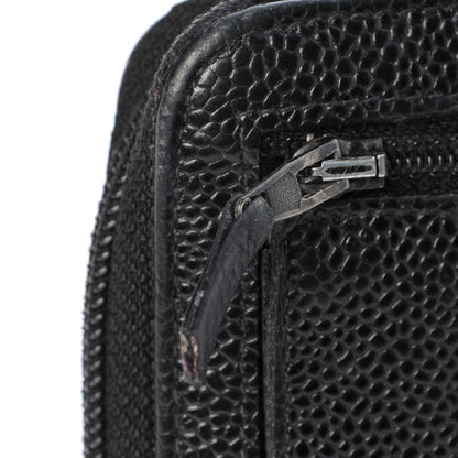 Chanel Caviar Timeless CC Zip Around Wallet Black 9 of 10