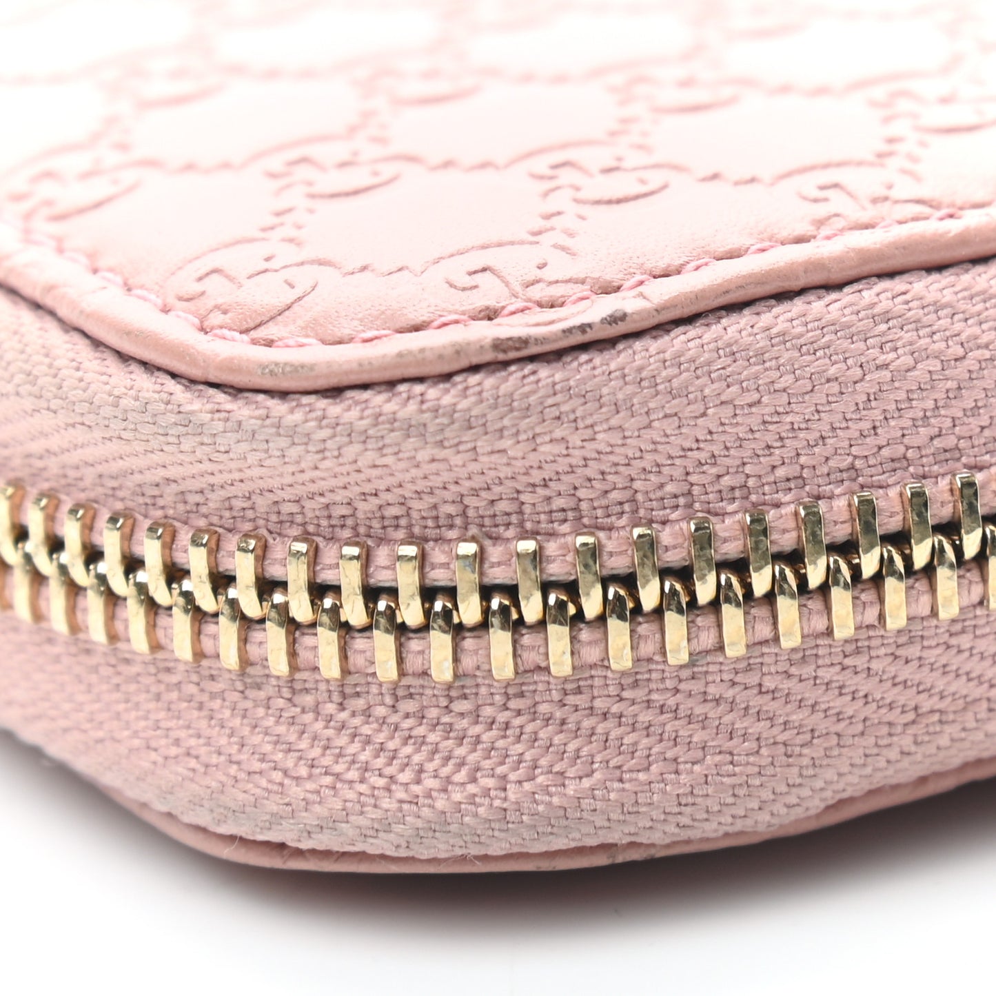 Microguccissima Zip Around Wallet Soft Pink