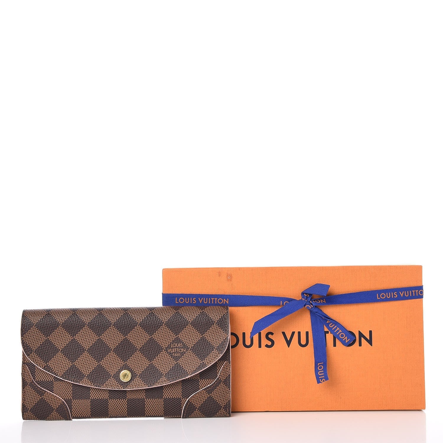 Louis Vuitton Damier Ebene Caissa Wallet Rose Ballerine 8 of 8
