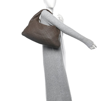 Bottega Veneta Nappa Intrecciato Large Veneta Hobo Fume 2 of 13