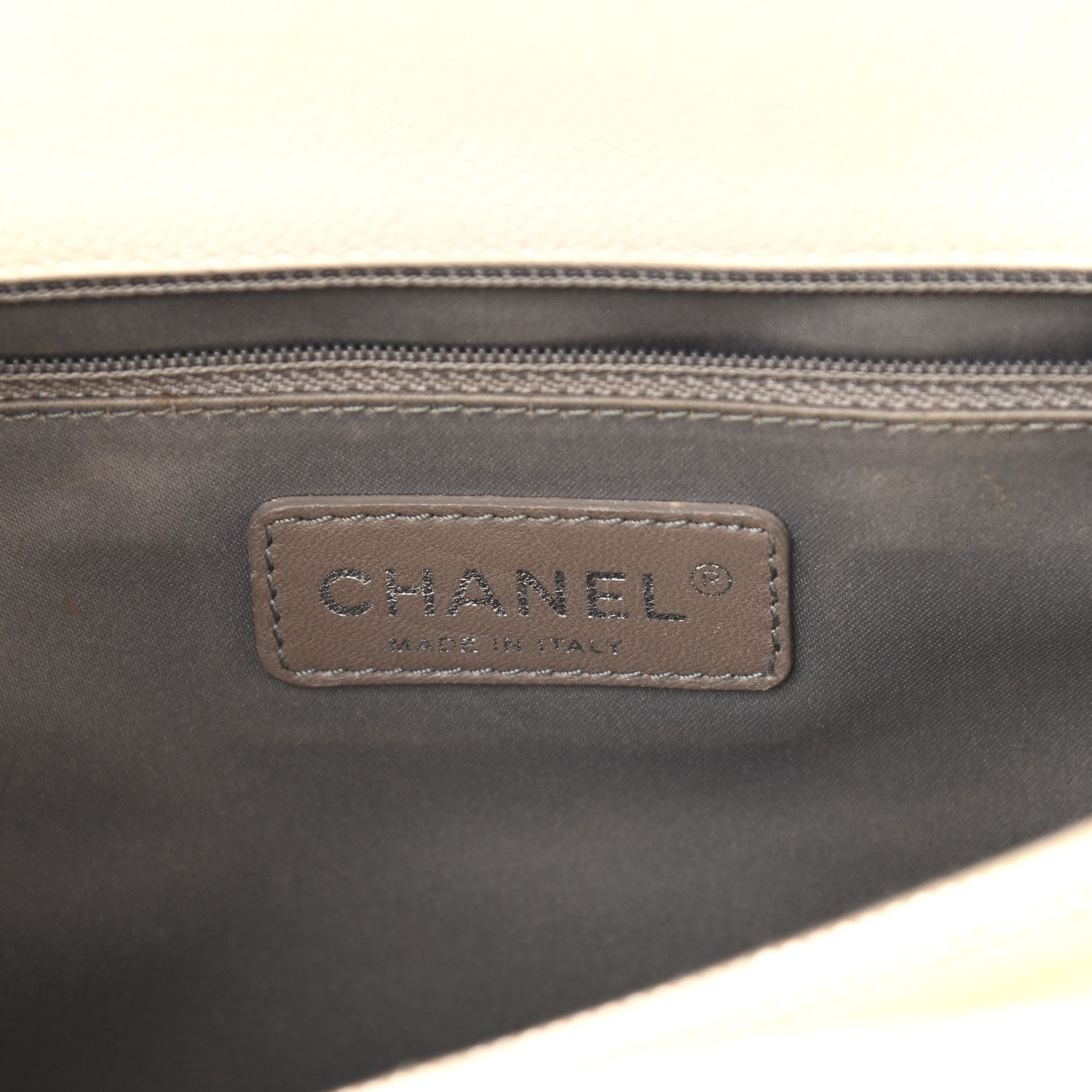 Chanel Caviar Quilted Grand Shopping Tote GST White 6 of 13