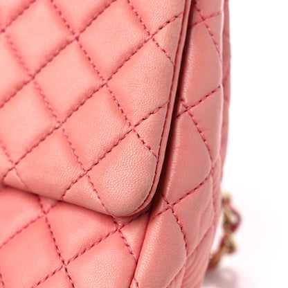 Chanel Lambskin Quilted Valentine Charms Medium Single Flap Pink 14 of 17