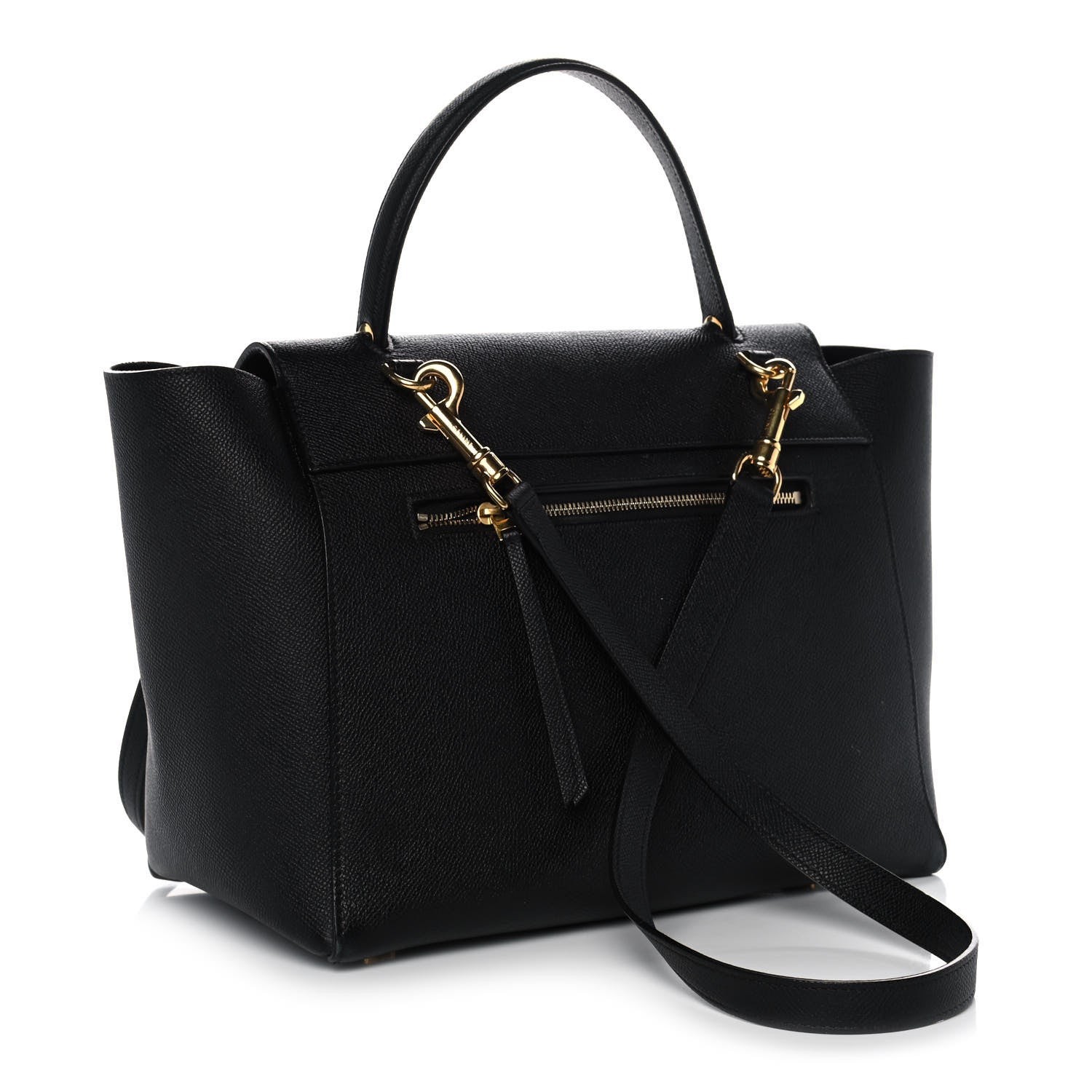 Celine Grained Calfskin Mini Belt Bag Black 2 of 12