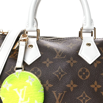 Louis Vuitton Monogram LV Match Speedy Bandouliere 25 White 7 of 11