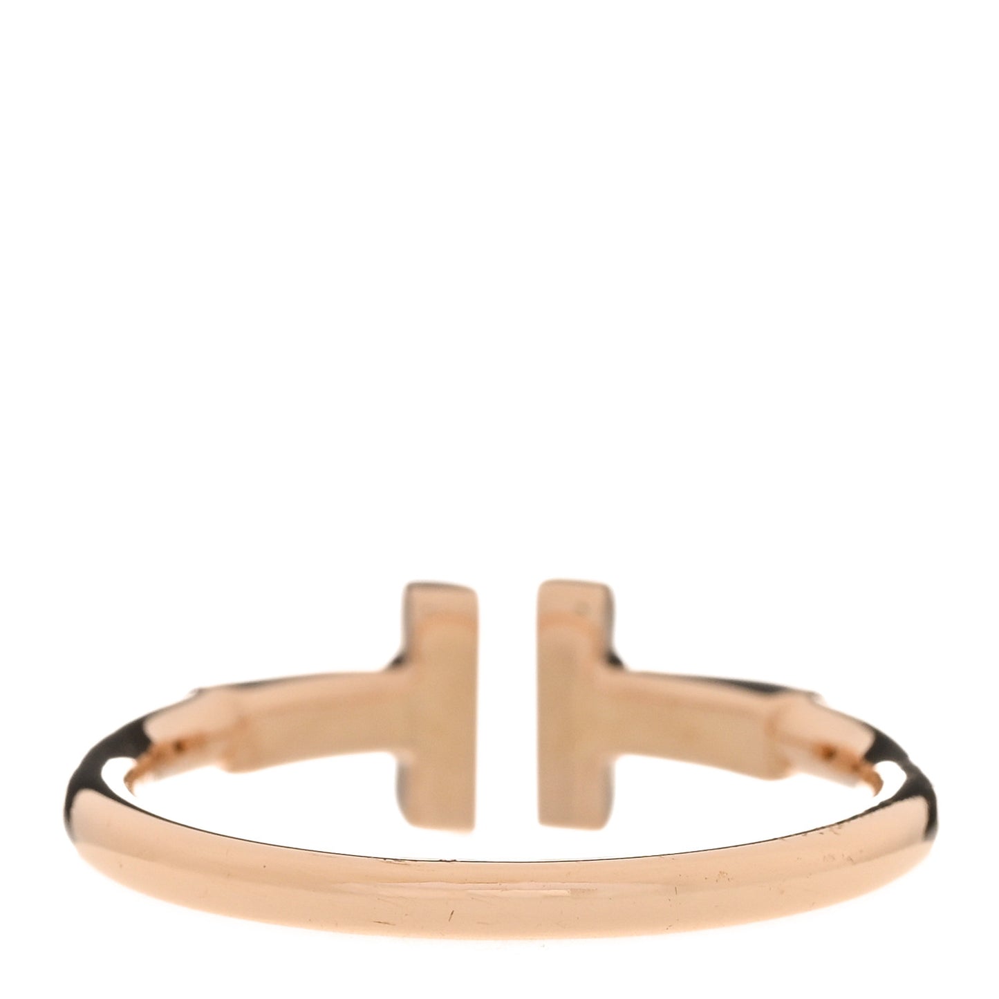 18K Rose Gold T Wire Ring 50 5.25
