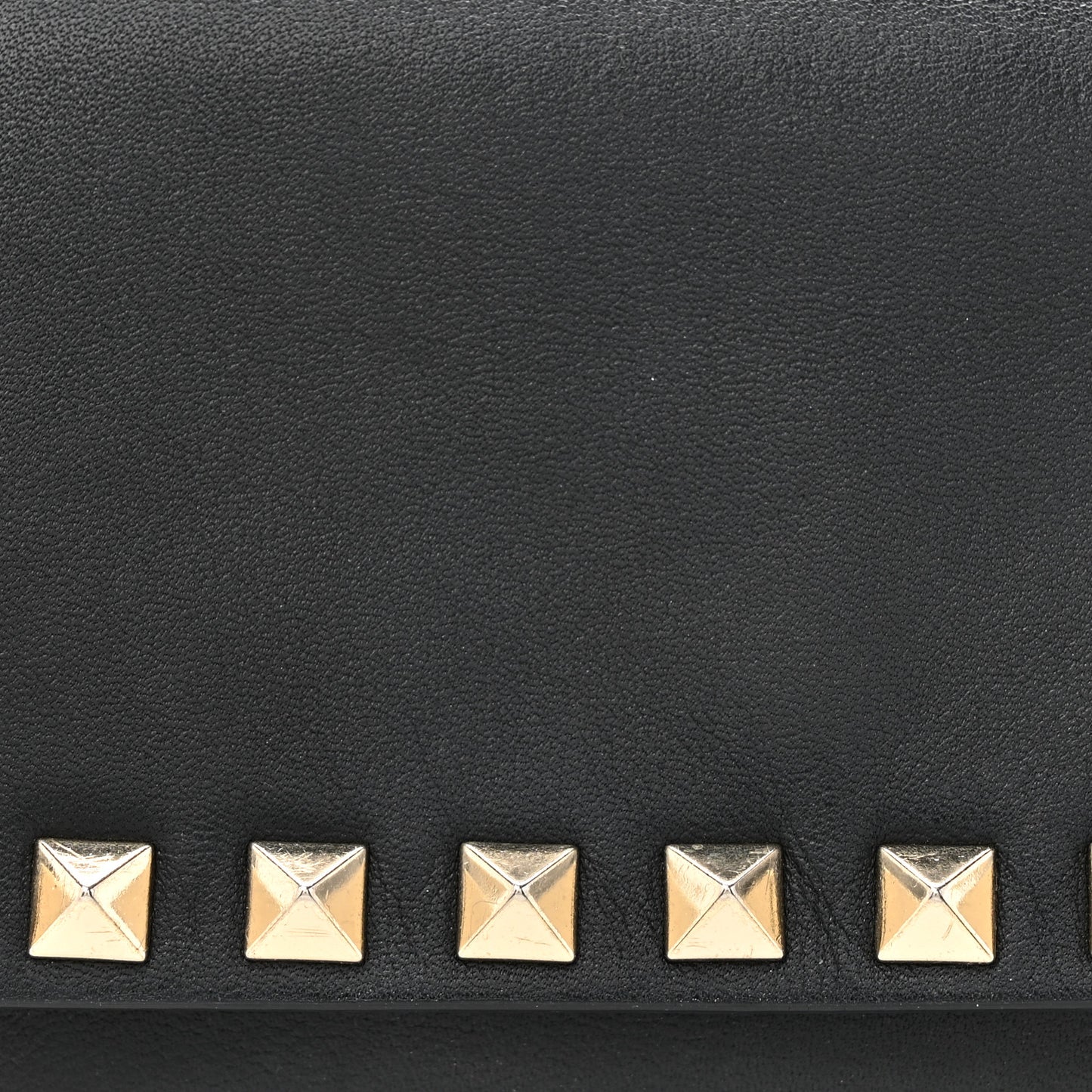 Calfskin Rockstud Belt Bag Black