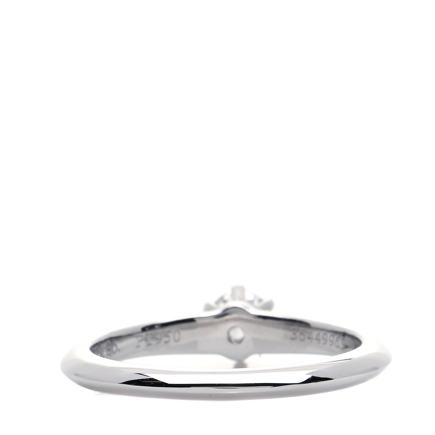 Platinum Diamond .21ct Solitaire Engagement Ring 49 4.75