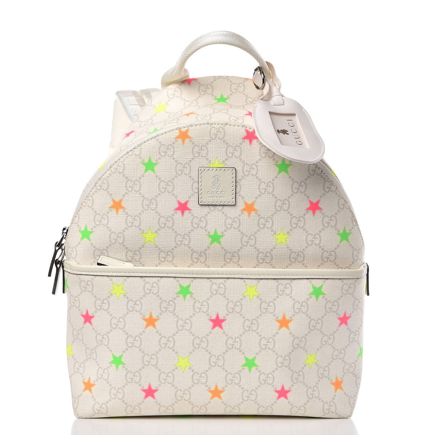 GG Supreme Monogram Children's Star Backpack White