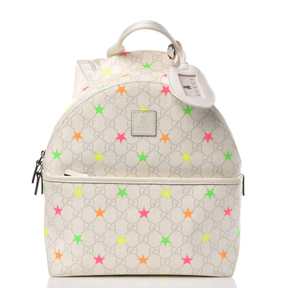 Gucci GG Supreme Monogram Children's Star Backpack White 1 of 8