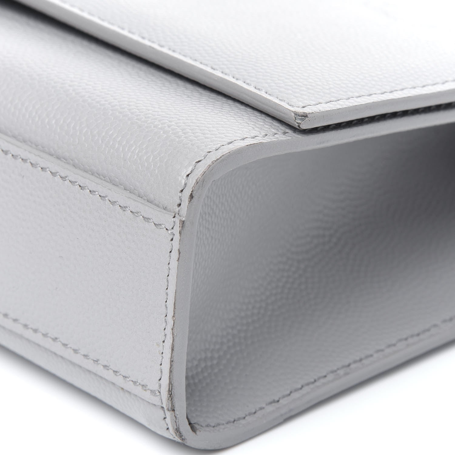 Saint Laurent Grain De Poudre Medium Classic Monogram Kate Satchel Souris 8 of 10