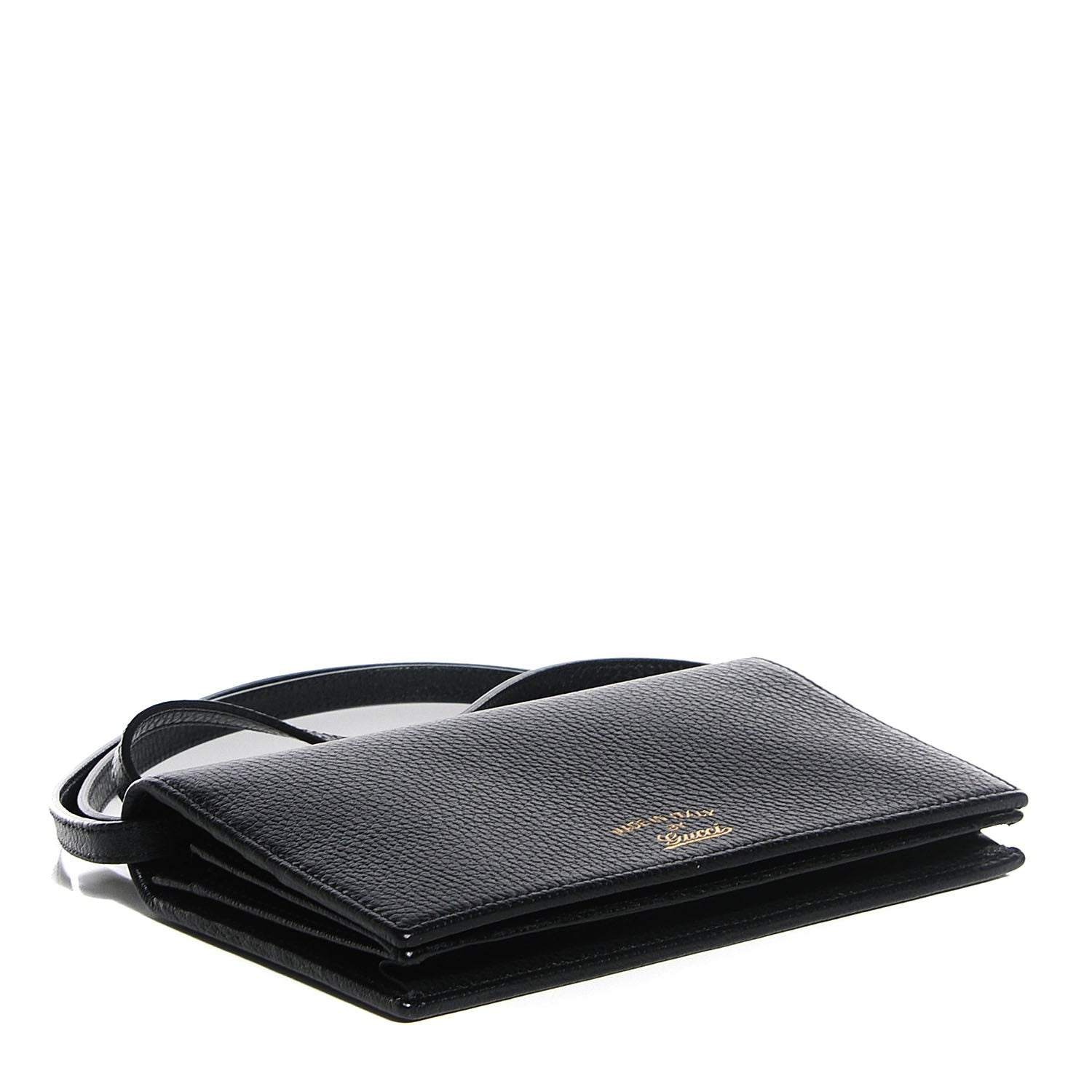 Gucci Dollar Calfskin Mini Swing Wallet Bag Black 4 of 7