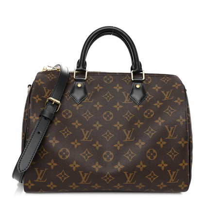 Louis Vuitton LOUIS VUITTON Monogram My World Tour Speedy Bandouliere 30 Black 1 of 9
