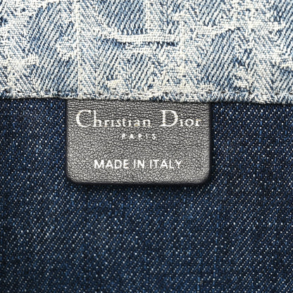 Christian Dior Oblique Denim Medium Book Tote Blue 6 of 10