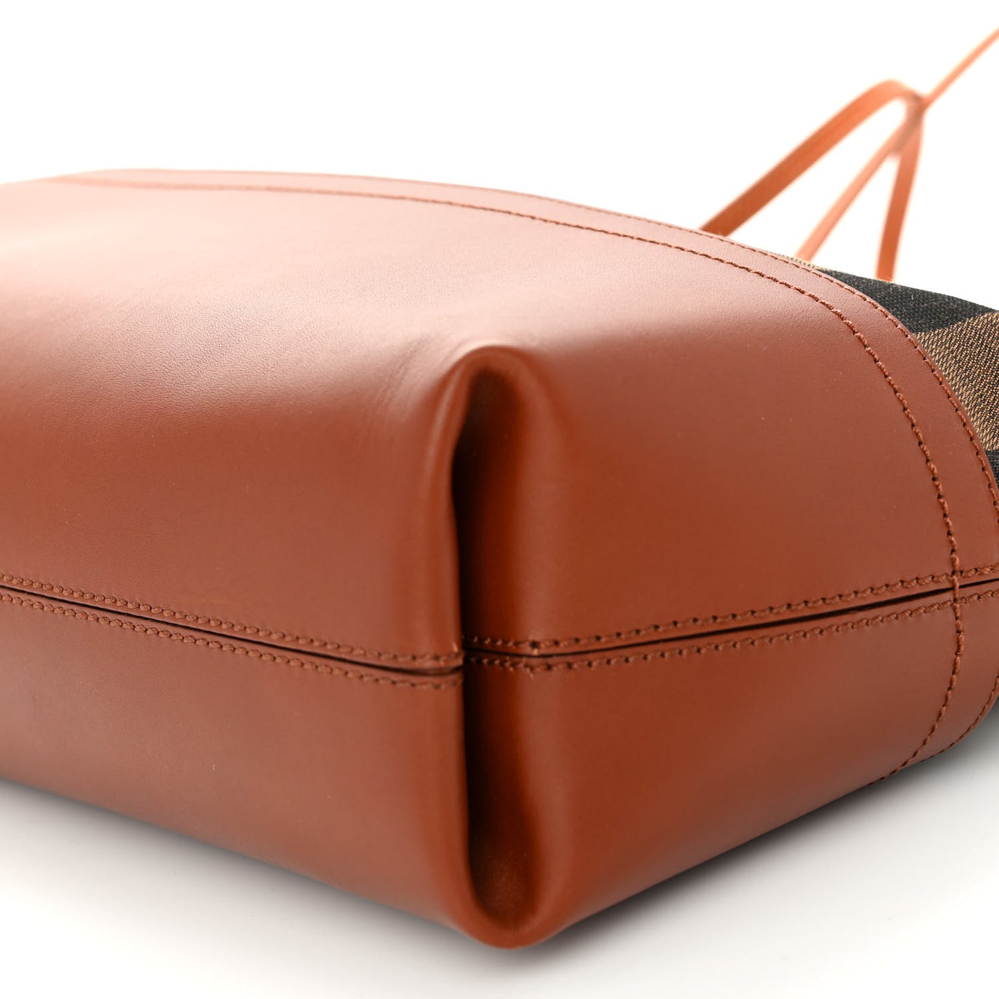 Pequin Cuoio Vegetale Medium Roll Tote Tobacco Cuoio Miele