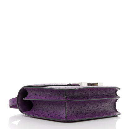 Hermes Ostrich Constance 24 Violine 4 of 11