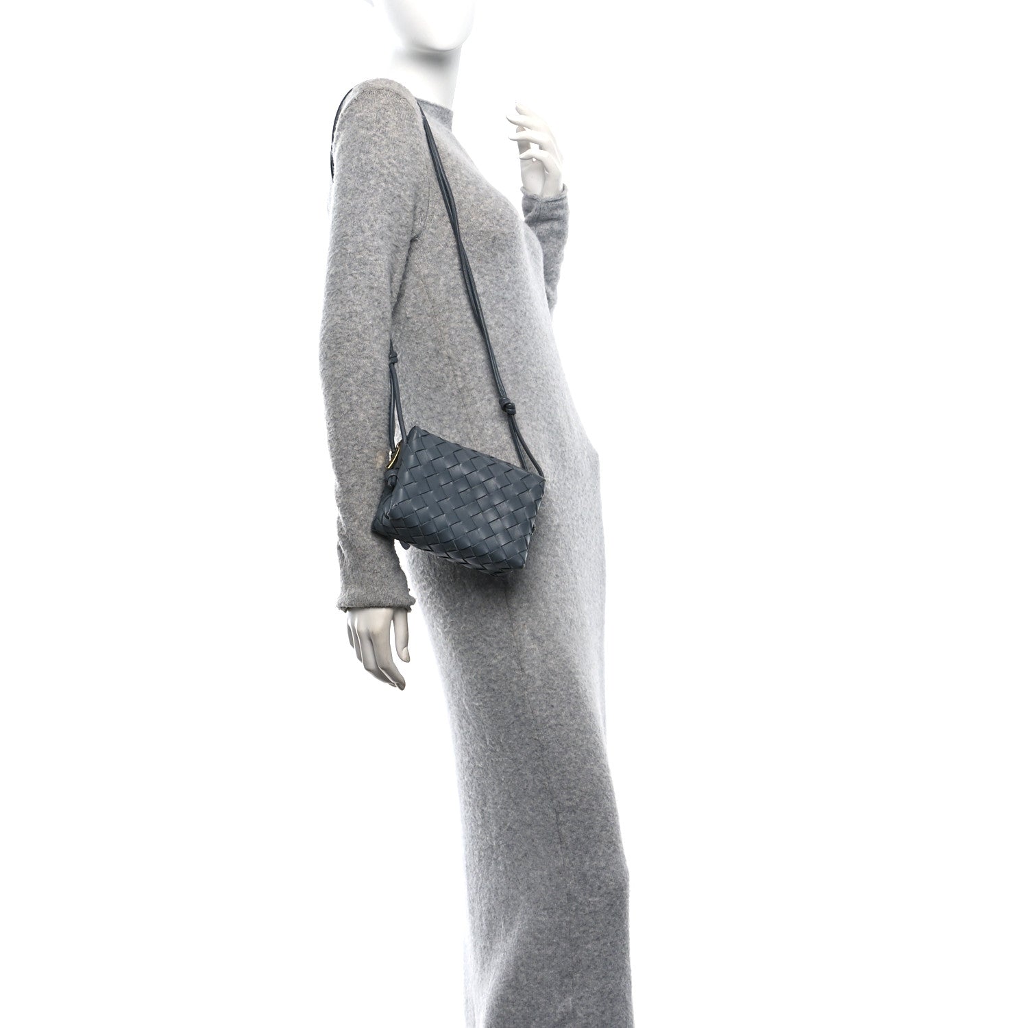 Bottega Veneta Nappa Intrecciato Mini Loop Camera Bag Thunder 2 of 9