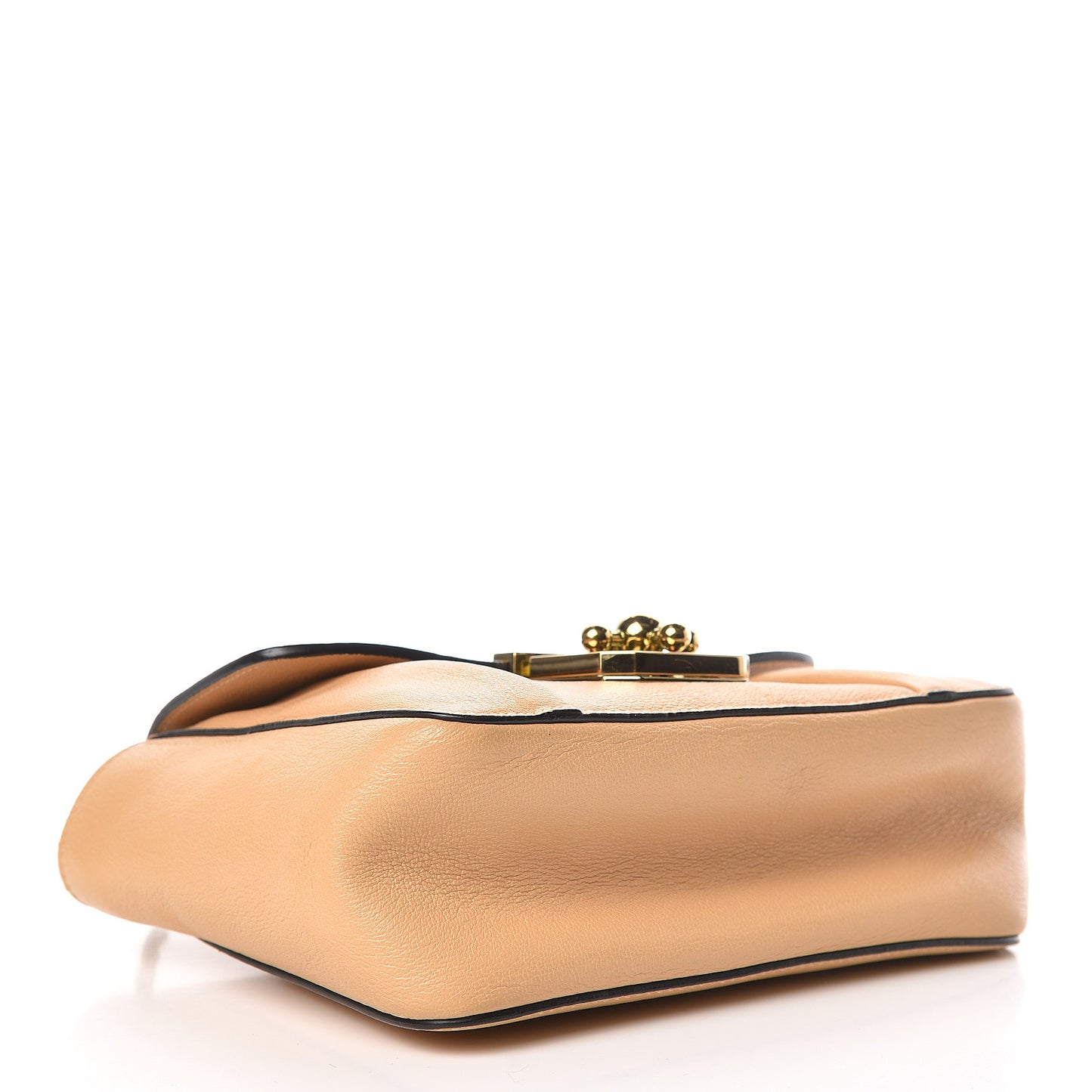Goatskin Small Elsie Shoulder Bag Gingerbread