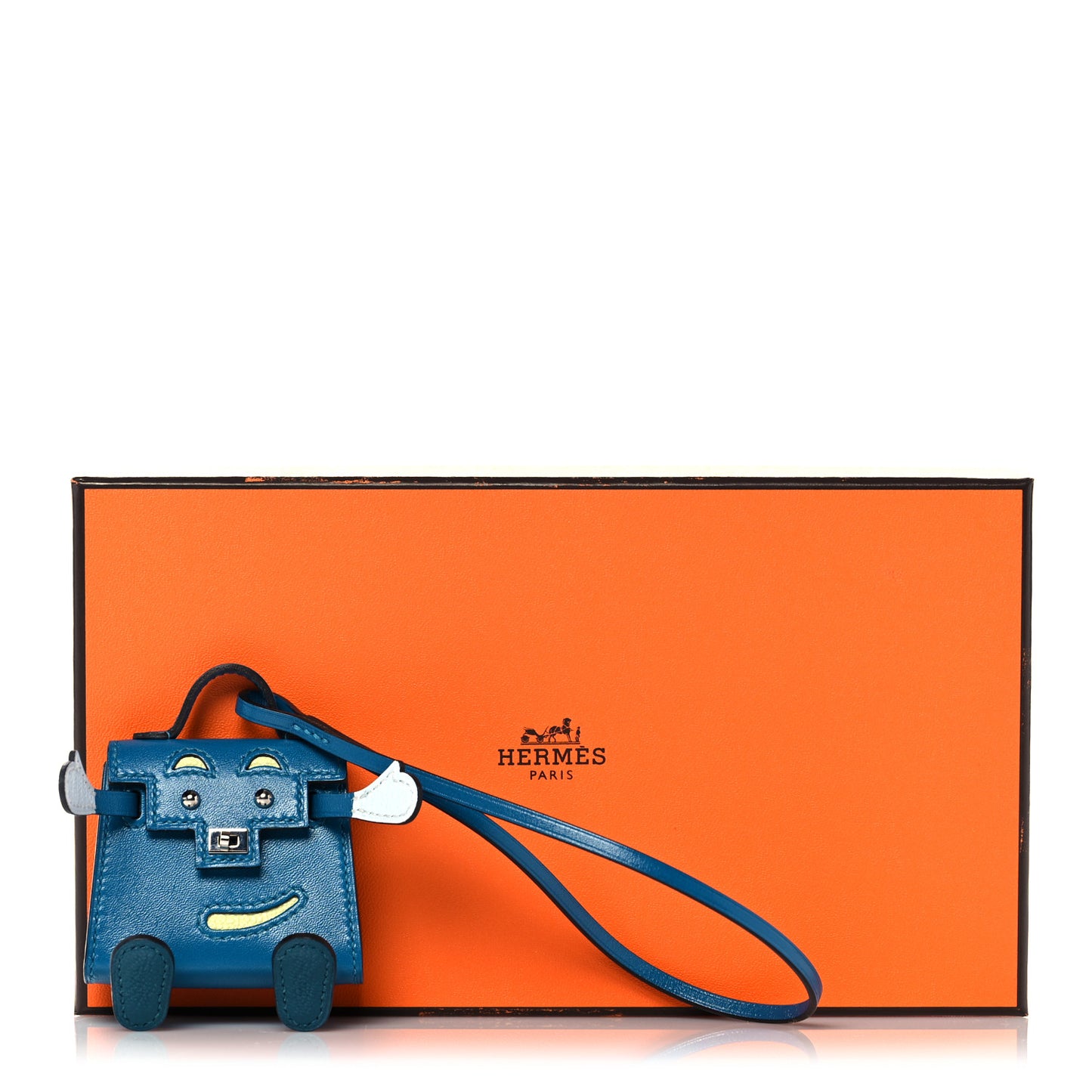 Tadelakt Chevre Mysore Kelly Quelle Idole Bag Charm Bleu Izmir Jaune Bourgeon Bleu Brume Vert Bosphore