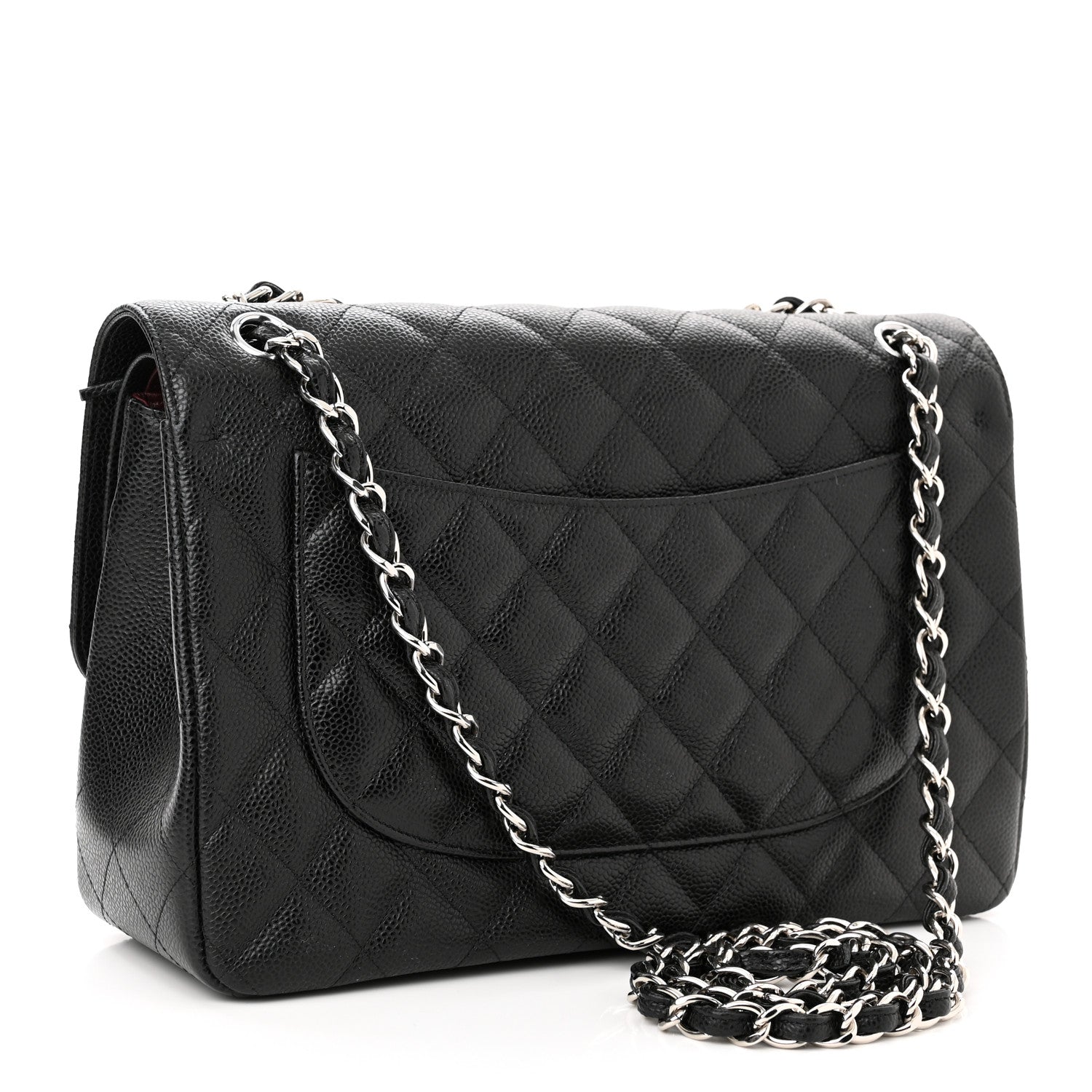 Chanel Caviar Quilted Jumbo Double Flap Black 3 of 11