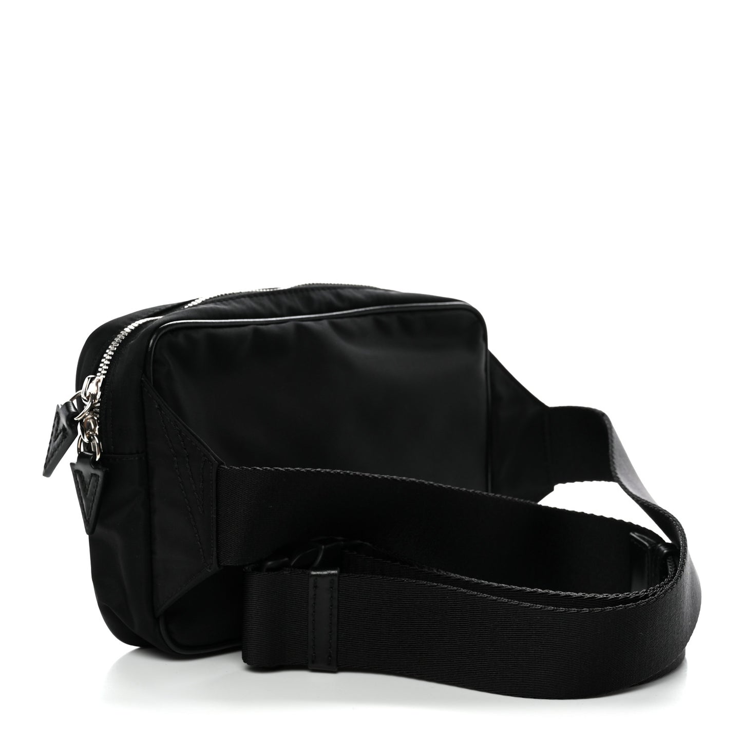 Nylon Baroque Medusa Belt Bag Black White