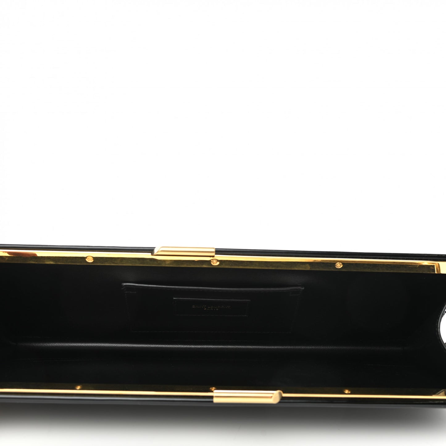 Patent Midnight Clutch Black