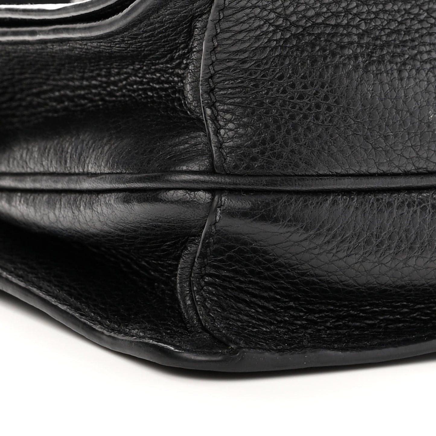 Vitello Daino Flap Crossbody Black
