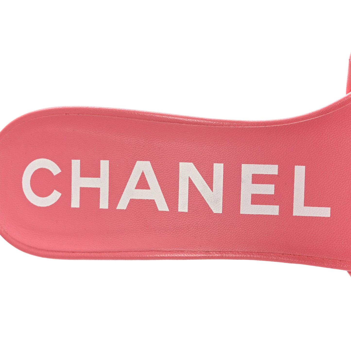 Lambskin Quilted Textured CC Mules 37.5 Pink