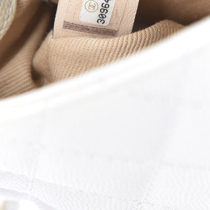 Chanel Iridescent Caviar Quilted Extra Mini Coco Handle Flap White 8 of 11