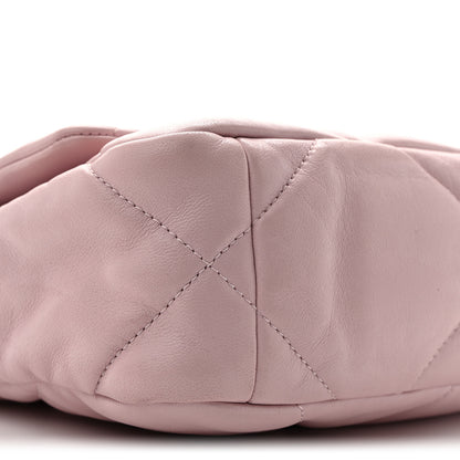 Chanel Lambskin Quilted Medium Chanel 19 Flap Light Pink 10 of 12