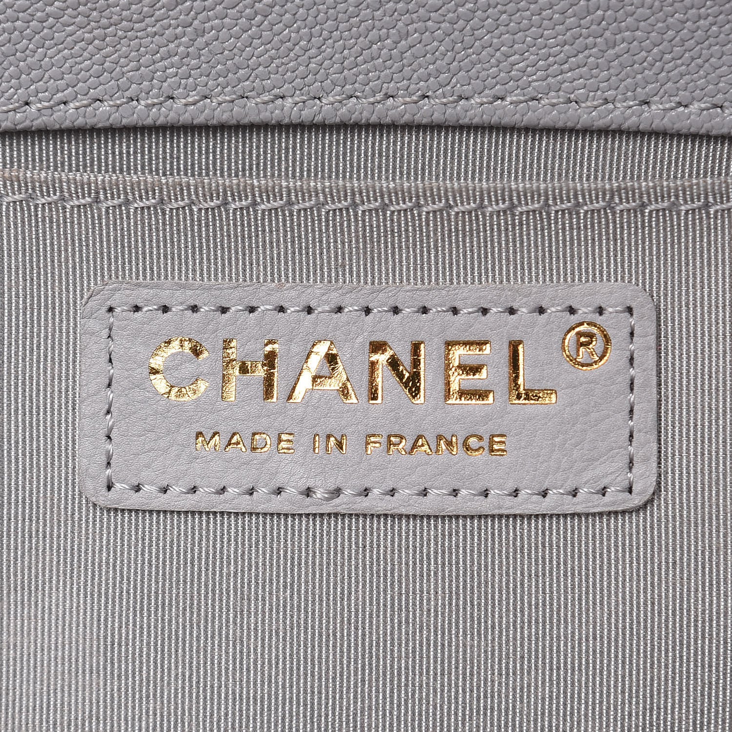 Chanel Iridescent Caviar Quilted Medium Boy Flap Light Grey 6 of 11