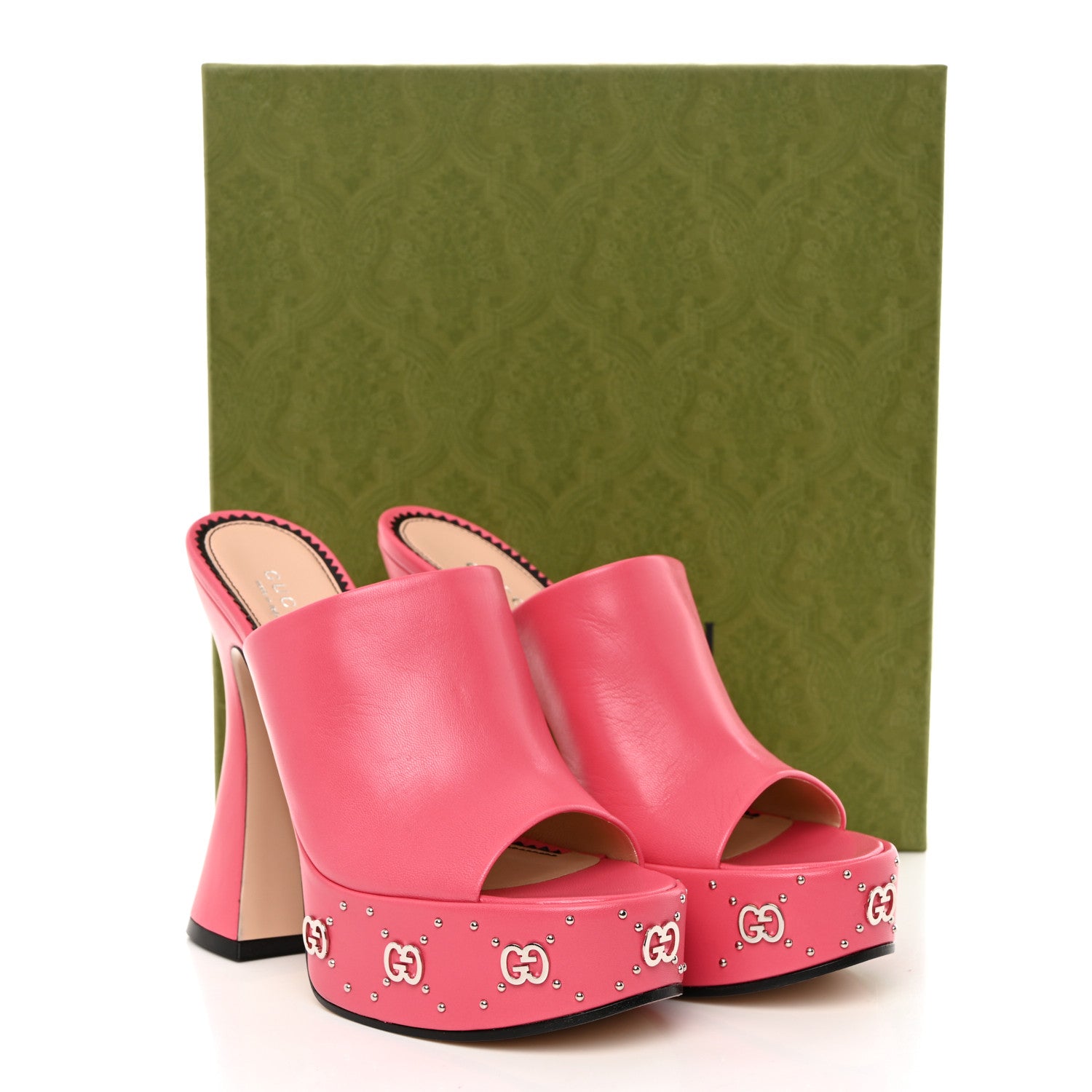 Gucci Malaga Kid Janaya 150mm Platform Sandals 37 Rhodamine Pink 9 of 9