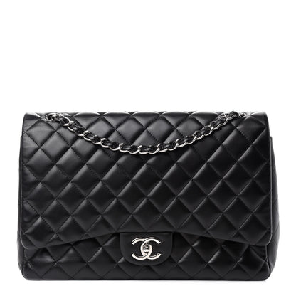 Chanel Lambskin Quilted Maxi Double Flap Black 1 of 16