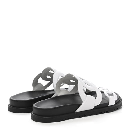 Hermes Nappa Extra Sandals 36.5 White 4 of 8