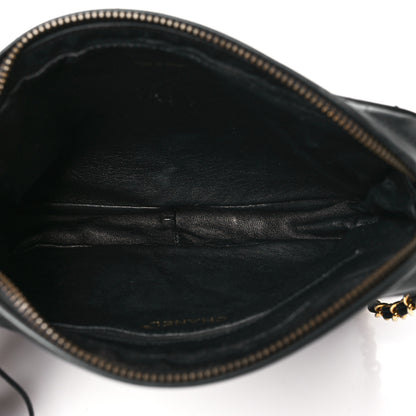 Chanel Lambskin Quilted CC Tassel Camera Case Black 5 of 15
