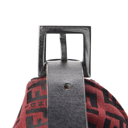 Fendi Zucchino Baguette Red Black 10 of 10