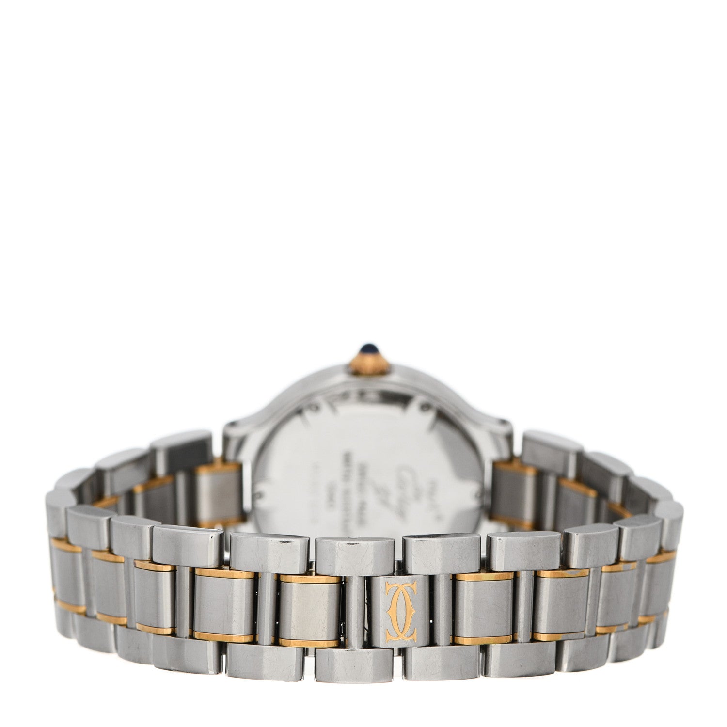 Cartier Stainless Steel 18K Yellow Gold 28mm Must De 21 Quartz Watch 3 of 5