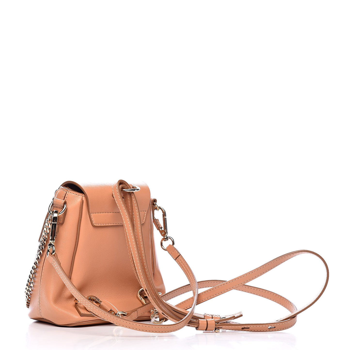 Calfskin Quilted Mini Faye Backpack Blushy Pink