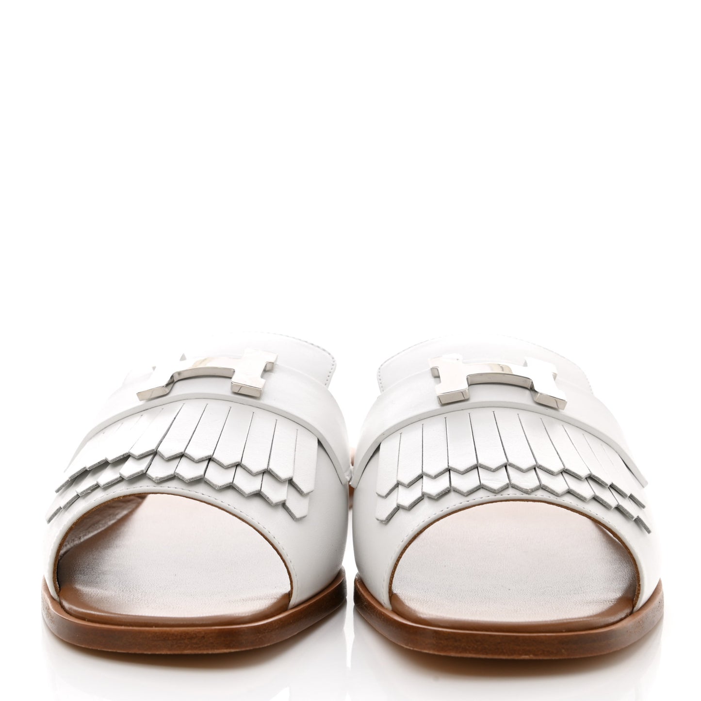 Calfskin Auteuil Sandals 40 White